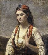 Jean-Baptiste Camille Corot The Young Woman of Albano (L'Albanaise) Sweden oil painting artist